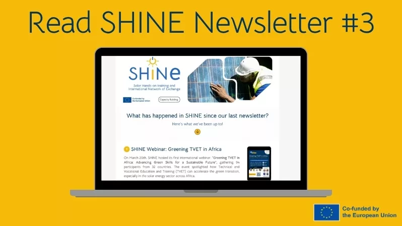 SHINE Newsletter 3 is now live — preparing the next phase of solar training